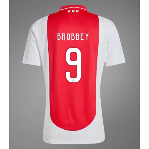 Fotbalové Dres Ajax Brian Brobbey #9 Domácí 2024-25 Krátký Rukáv